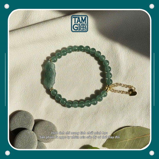 Vòng Tay Lam Ngọc Hoa Sen – Vật Phẩm Năng Lượng Thanh Tịnh, Vượt Lên Phiền Não & Hộ Thân Vĩnh Cửu