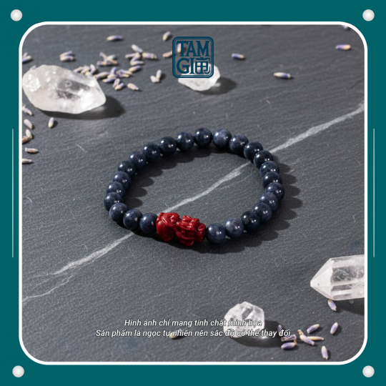 Vòng Ngọc Phỉ Thúy Gà Đen mix Tỳ Hưu ( TYPE A ) – Vật Phẩm Trấn Yểm Khí & Hộ Mệnh Vĩnh Cửu
