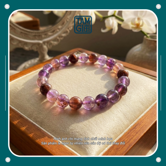 Vòng Thạch Anh Ưu Linh Tím – Vật Phẩm Khai Sáng Trí Tuệ, Hỗ Trợ Tâm Linh & Tăng Cường Năng Lượng