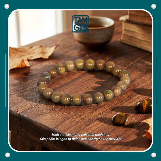 Vòng Tay Phỉ Thúy Dầu – Năng Lượng Vững Chắc 