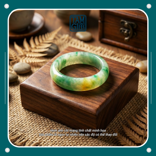 Nhẫn Cẩm Thạch Xanh Táo Hoàng Phỉ – Sinh Khí, Trường Thọ