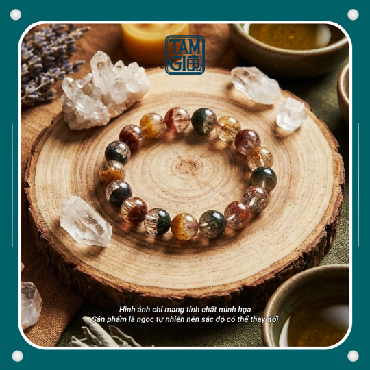 Vòng Tay Năng Lượng Thạch Anh Ưu Linh – Vật Phẩm Tụ Tài Khí, Thanh Lọc & Khai Mở Con Đường Phát Triển