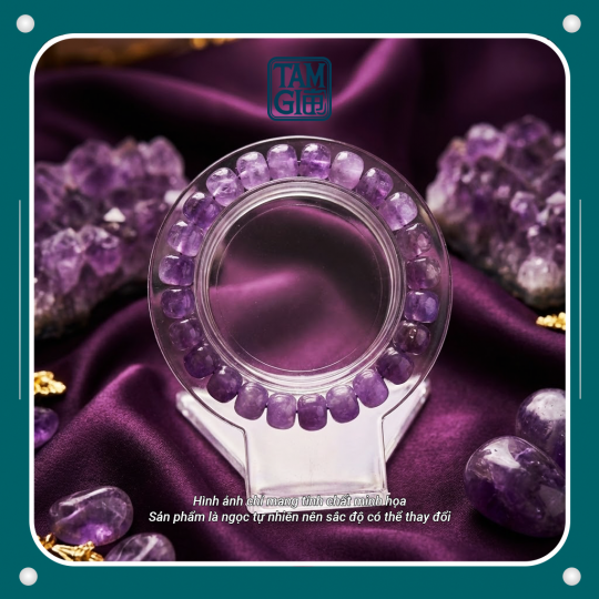 Vòng Thạch Anh Tím Tự Nhiên – Đá Năng Lượng Trí Tuệ & Tĩnh Tâm