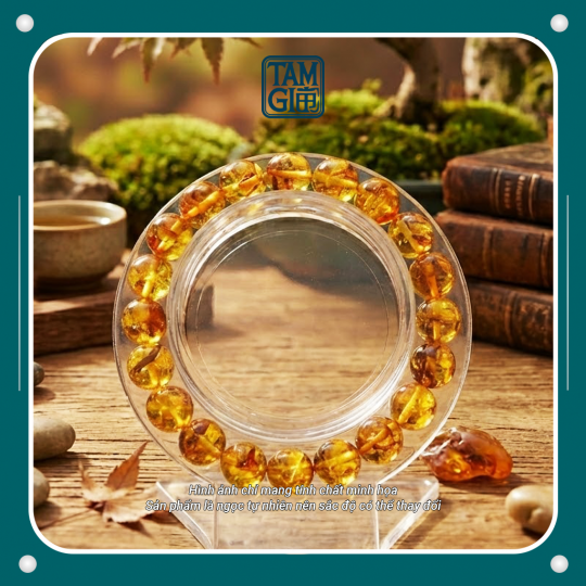 Vòng Hổ Phách Tự Nhiên – Hộ Mệnh Bình An