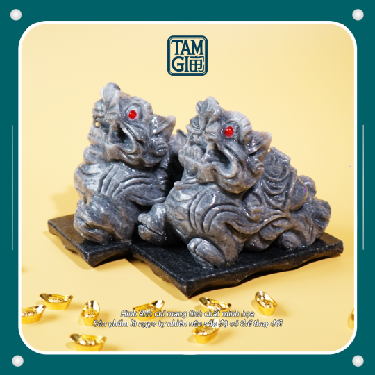 Tỳ Hưu Thiên Lộc Ngọc Serpantine