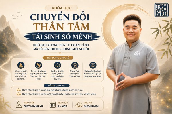 Chuyển Đổi Thân Tâm – Tái Sinh Số Mệnh | Ngày 8 - 9/07
