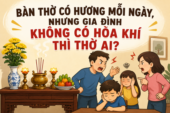 Bàn Thờ Có Hương Mỗi Ngày, Nhưng Gia Đình Không Có Hòa Khí Thì Thờ Ai?