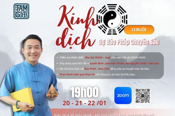 Kinh Dịch Dự Báo Pháp Chuyên Sâu (13 Buổi)