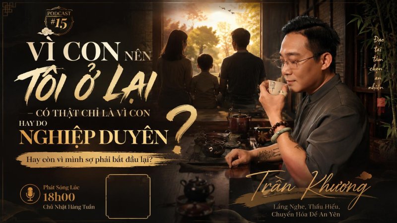 VÌ CON NÊN TÔI Ở LẠI” – CÓ THẬT CHỈ LÀ VÌ CON HAY DO NGHIỆP DUYÊN ? | PODCAST #15