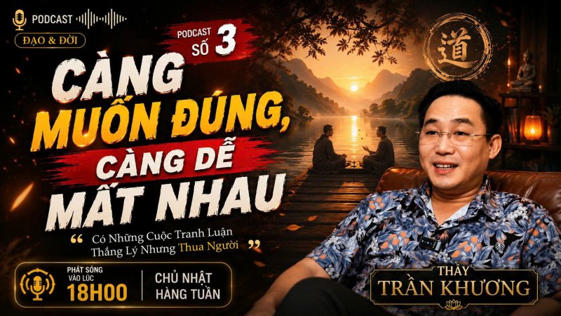  Càng Muốn Đúng, Càng Dễ Mất Nhau | Có Những Cuộc Tranh Luận Thắng Lý Nhưng Thua Người | PODCAST #3